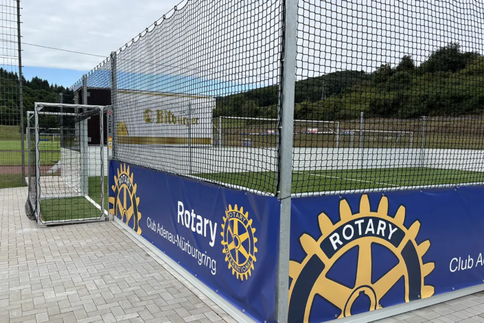 Soccer Court Comfort Line Stahl, Detail Tor von außen