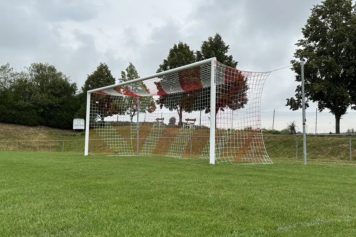 Schäper Fußballtor Typ1 Frankreich, Aluminium, Weiß lackiert