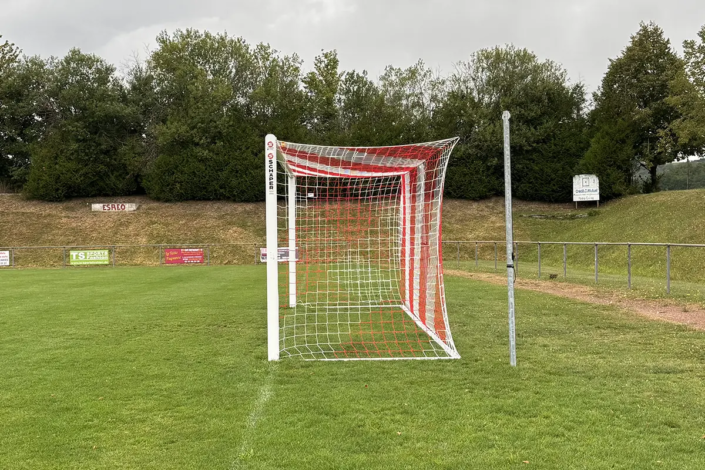 Schäper Fußballtor Typ1 Frankreich, Aluminium, Weiß lackiert
