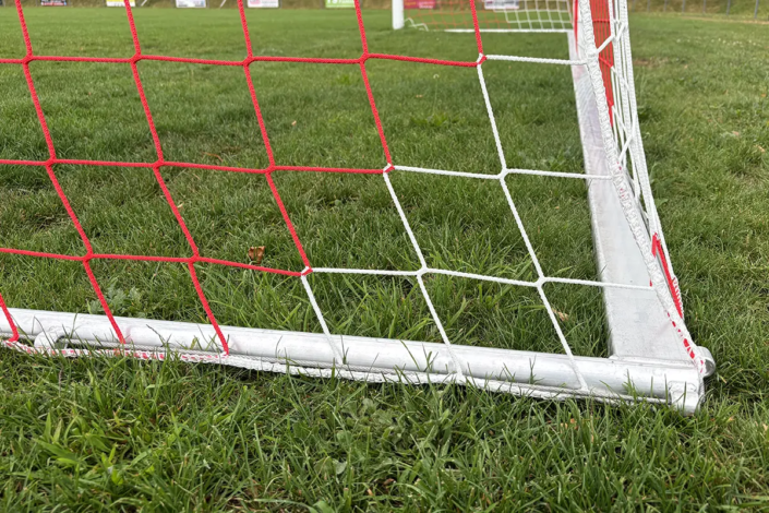 Schäper Fußballtor Typ1 Frankreich, Aluminium, Weiß lackiert