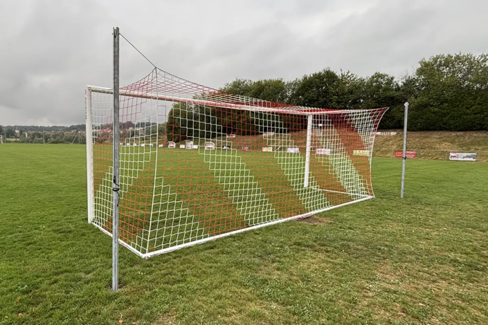 Schäper Fußballtor Typ1 Frankreich, Aluminium, Weiß lackiert