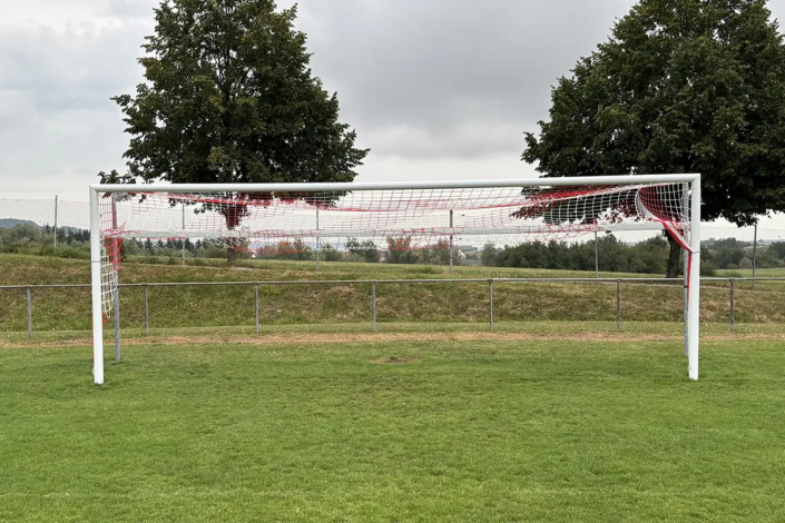Schäper Fußballtor Typ1 Frankreich, Aluminium, Weiß lackiert