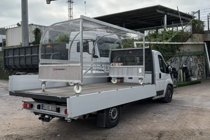 Fankabine in Sonderanfertigung auf Transporter