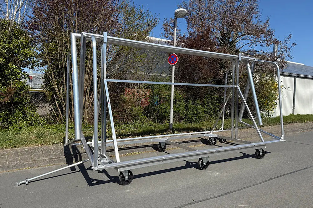 Transportwagen für 2 Fußballtore - Sonderanfertigung